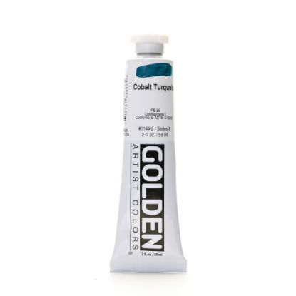 Picture of Golden Heavy Body Acrylic Paint, 2 Oz, Cobalt Turquoise