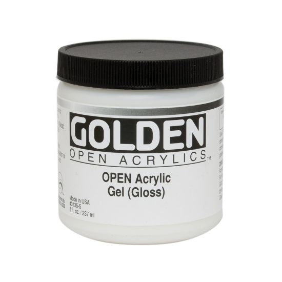 Picture of Golden OPEN Acrylic Mediums, Gel Medium, Gloss, 8 Oz