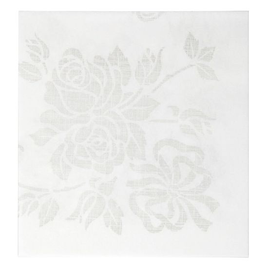 Picture of Linen-Like 1-Ply Napkins, 8-1/2in x 8-1/2in, Silver Prestige, Case Of 300 Napkins