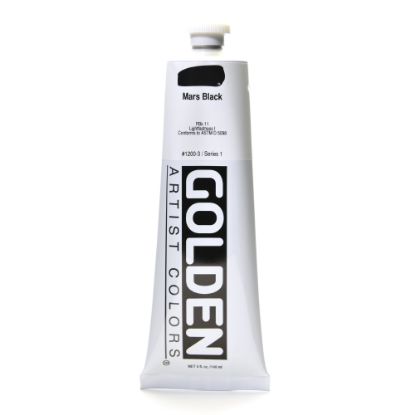 Picture of Golden Heavy Body Acrylic Paint, 5 Oz, Mars Black