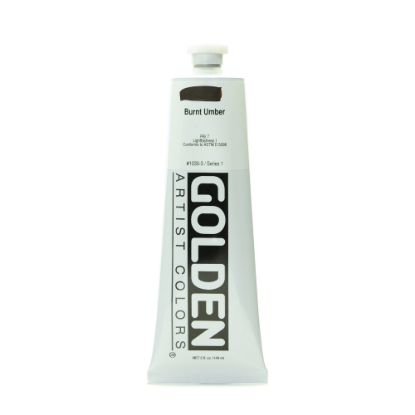 Picture of Golden Heavy Body Acrylic Paint, 5 Oz, Burnt Umber