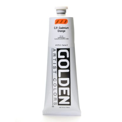 Picture of Golden Heavy Body Acrylic Paint, 5 Oz, Cadmium Orange (CP)