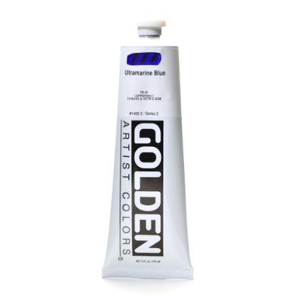 Picture of Golden Heavy Body Acrylic Paint, 5 Oz, Ultramarine Blue