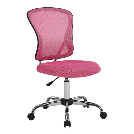 Picture of Office Star Gabriella Mesh Low-Back Task Chair, Pink