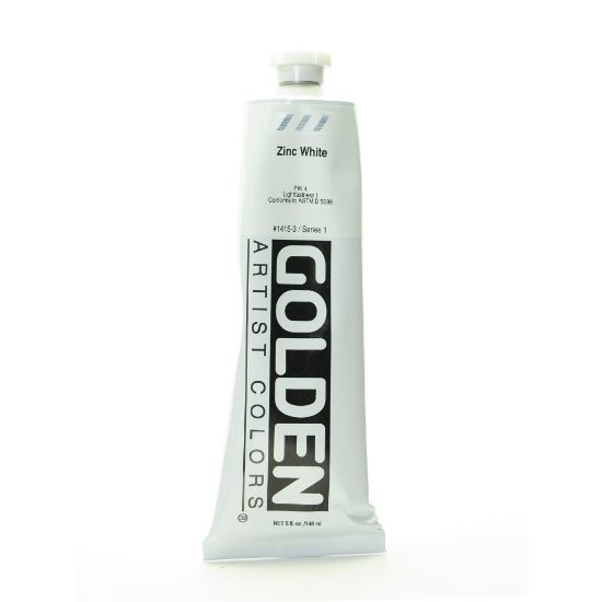 Picture of Golden Heavy Body Acrylic Paint, 5 Oz, Zinc White