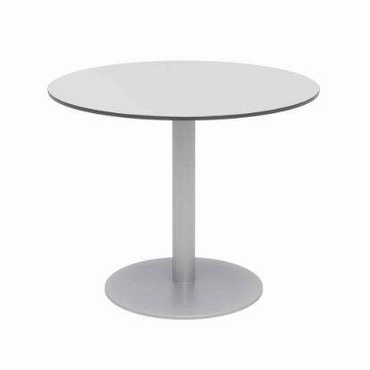 Picture of KFI Studios Eveleen 36in Round Outdoor Patio Table, 29inH x 36inW x 36inD, Silver/Fashion Gray