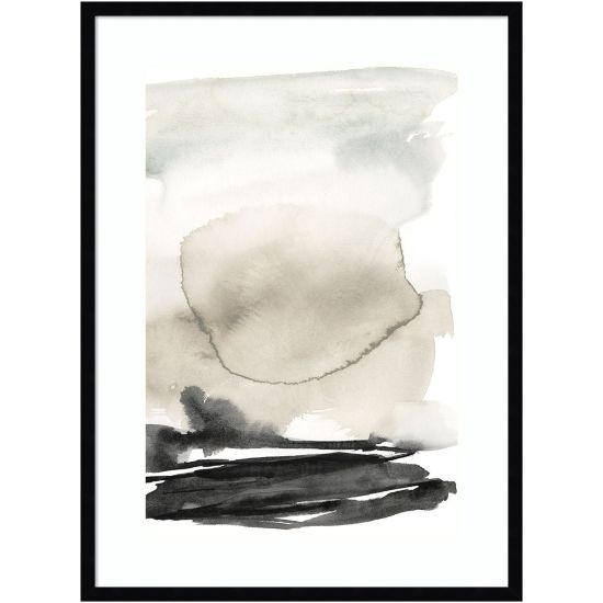 Picture of Amanti Art Ebony Horizon Triptych II by Jennifer Goldberger Wood Framed Wall Art Print, 34inH x 25inW, Black