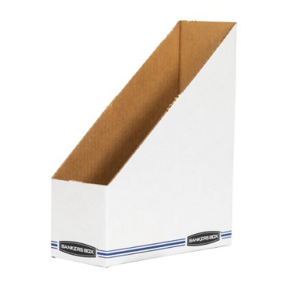 Picture of Bankers Box 60% Recycled Low-Cost Fiberboard Magazine File, 11 3/4inH x 4inW x 9 1/4inD