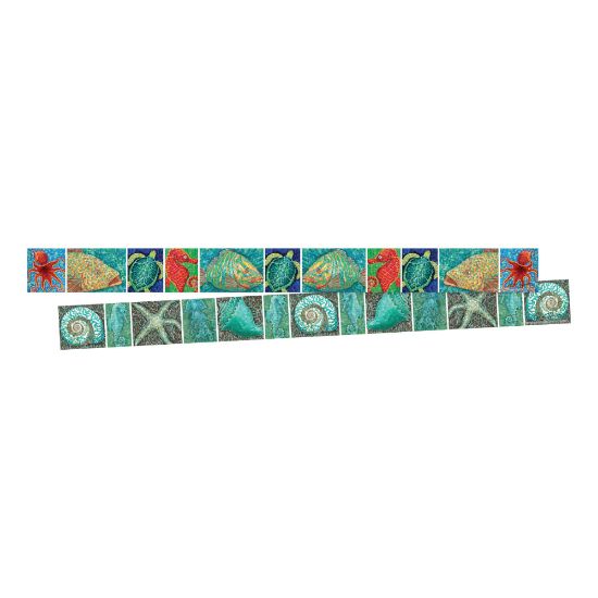 Picture of Barker Creek Double-Sided Border Strips, 3in x 35in, Surfs Up Coral Reef, Set Of 24