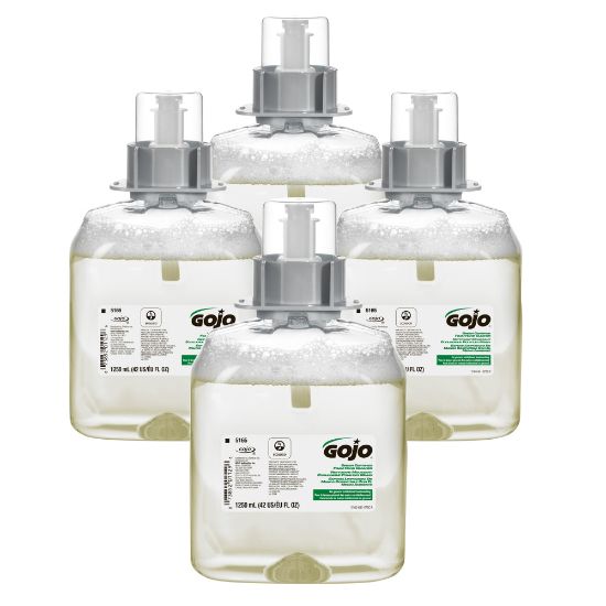 Picture of GOJO FMX-12 Foam Hand Wash Soap, Unscented, 42.27 Oz, Carton Of 4 Bottles