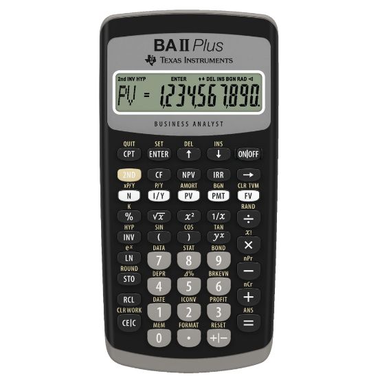 Picture of Texas Instruments BA II Plus Financial Calculator