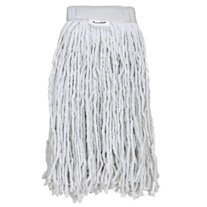 Picture of Alpine Industries Cotton Cut-End Mop Heads With 5in Bands, 32 Oz, White, Set Of 12 Heads