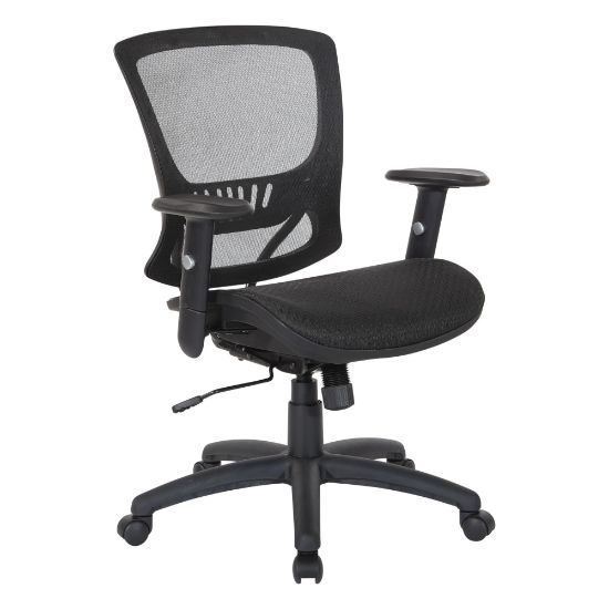 Picture of Office Star Ergonomic Mesh Mid-Back Manager's Chair, Black