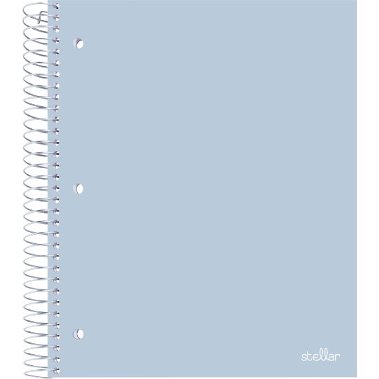 Picture of Office Depot Brand Stellar Poly Notebook, 8-1/2in x 11in, 5 Subject, College Ruled, 200 Sheets, Baby Blue