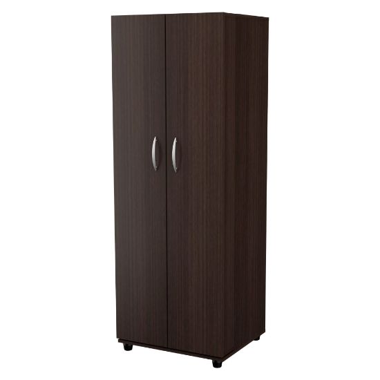 Picture of Inval 14-Shelf Storage Cabinet, 66inH x 24inW x 20inD, Espresso