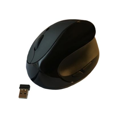 Picture of Ergoguys Comfi II - Mouse - ergonomic - optical - 5 buttons - wireless - black