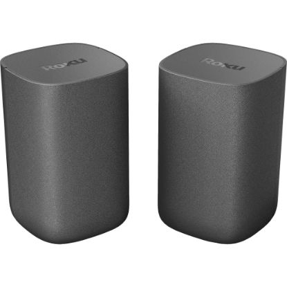 Picture of Roku Portable Bluetooth Speaker System - Black - Wall Mountable - Wireless LAN - 2 Pack