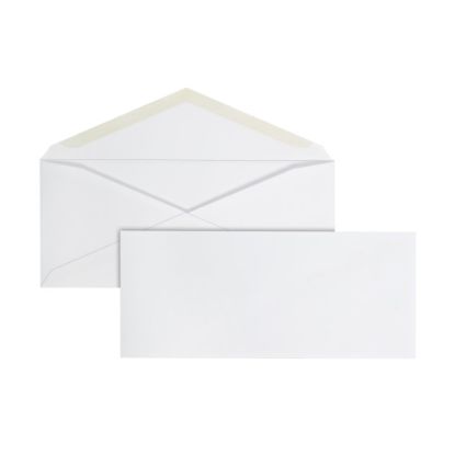 Picture of Office Depot Brand #9 Envelopes, 3-7/8in x 8-7/8in, Gummed Seal, White, Box Of 500