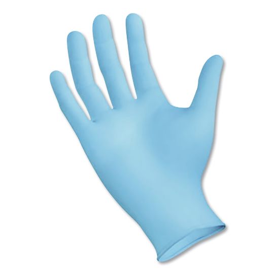 Picture of Boardwalk Disposable Examination Nitrile Gloves, Small, Blue, 5mil, Box Of 100 Gloves