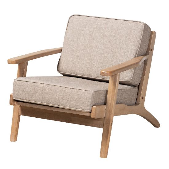 Picture of Baxton Studio Sigrid Armchair, Light Gray