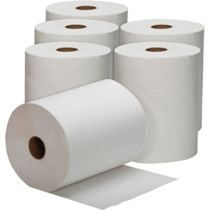 Picture of SKILCRAFT Paper Towel Rolls, 10in x 800ft, 100% Recycled, White, Box Of 6 Rolls