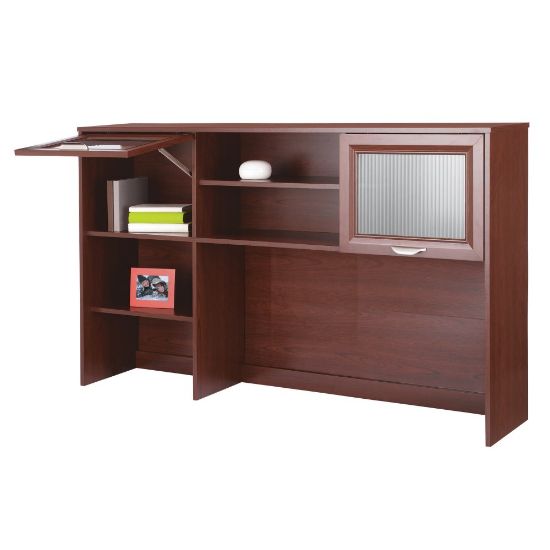 Picture of Realspace Magellan 58inW Hutch For Corner Or L-Shaped Computer Desks Cherry