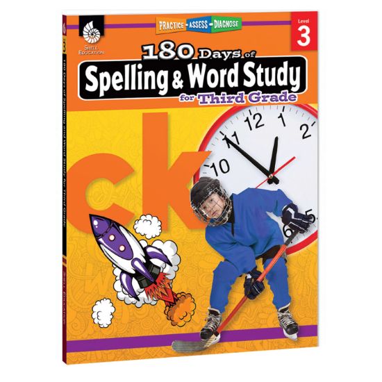 Picture of Shell Education 180 Days Of Spelling And Word Study, Grade 3