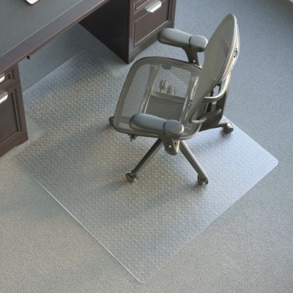 Picture of Realspace Advantage Commercial Pile Chair Mat, Wide Lip, 45in x 53in, Clear