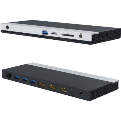 Picture of 4XEMs USB-C Triple Display Docking Station with Power Delivery (2 DP + 1HDMI) - 4XEMs USB-C Triple Display Docking Station with Power Delivery (2 DP + 1HDMI)