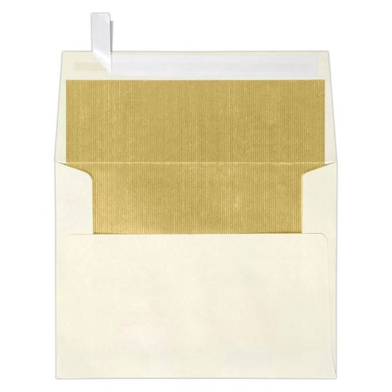 Picture of LUX Invitation Envelopes, A2, Peel & Press Closure, Gold/Natural, Pack Of 250