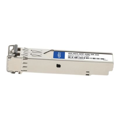 Picture of AddOn - SFP+ transceiver module (equivalent to: Aerohive AH-ACC-SFP-10G-SR) - 10 GigE - 10GBase-SR - LC multi-mode - up to 984 ft - 850 nm - TAA Compliant