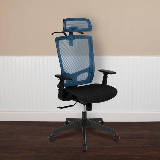 Picture of Flash Furniture Ergonomic Mesh High-Back Office Chair, Blue