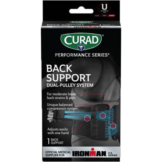 Picture of CURAD Ironman Back Support Dual-Pulley Systems, Black, Set Of 4 Systems