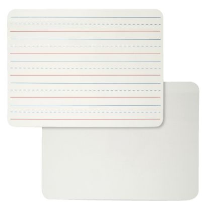 Picture of Charles Leonard Dry Erase Board, 2-Sided Lined/Plain, 9in X 12in, Pack Of 6