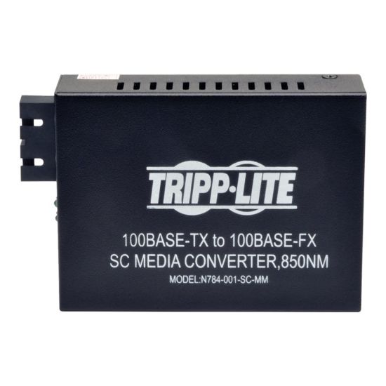 Picture of Tripp Lite 10/100 UTP to Multimode Fiber Media Converter - Fiber media converter - 100Mb LAN - 10Base-T, 100Base-TX - RJ-45 / SC multi-mode - up to 1800 ft - 850 nm