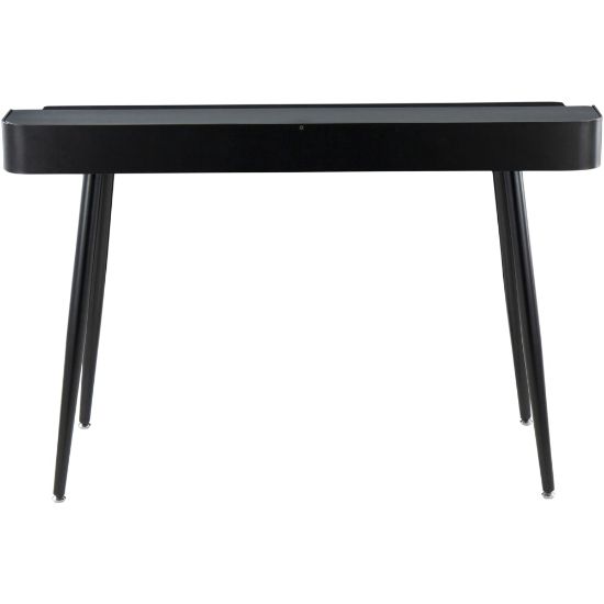 Picture of LumiSource Harvey 48inW Dark Finish Computer Desk, Black/Natural