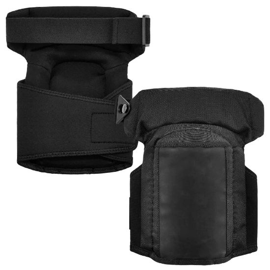 Picture of Ergodyne ProFlex Gel Knee Pads, Hinged Slip-Resistant Soft Cap, One Size, Black, 450, Pack Of 2 Knee Pads