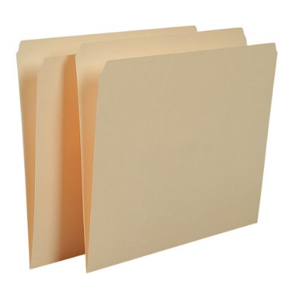 Picture of SKILCRAFT File Folders, Straight Cut, Letter Size, 30% Recycled, Manila, Pack of 100