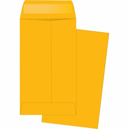 Picture of Business Source Little Coin No. 5-1/2 Kraft Envelopes - Coin - #5-1/2 - 3 1/8in Width x 5 1/2in Length - 20 lb - Gummed - Kraft - 500 / Box - Brown Kraft