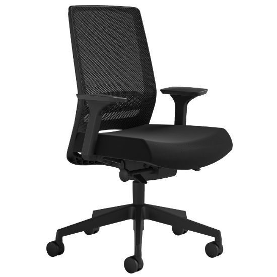 Picture of Safco Medina Deluxe Ergonomic Mesh High-Back Desk Chair, Black