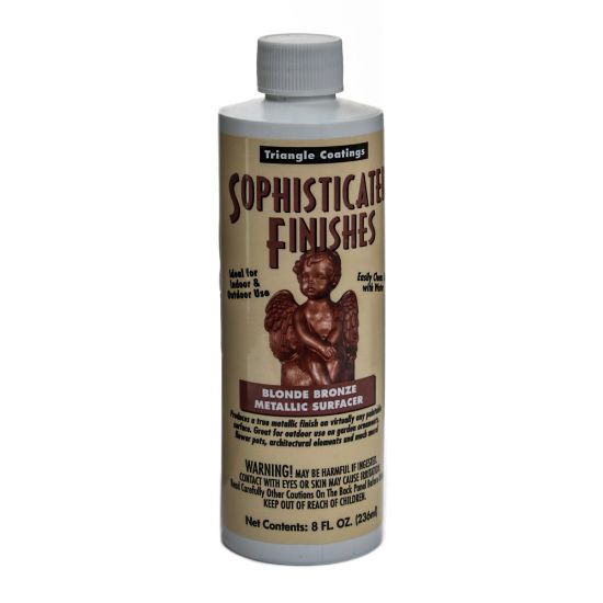 Picture of Triangle Coatings Sophisticated Finishes Metallic Surfacers, 8 Oz, Blonde Bronze