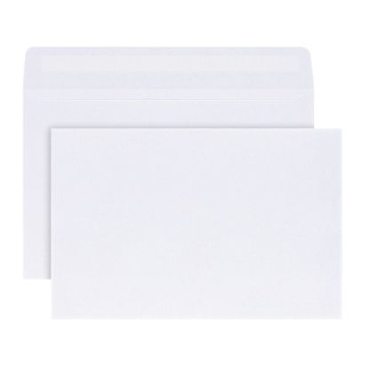 Picture of Office Depot Brand Greeting Card Envelopes, A9, 5-3/4in x 8-3/4in, Gummed Seal, White, Box Of 100