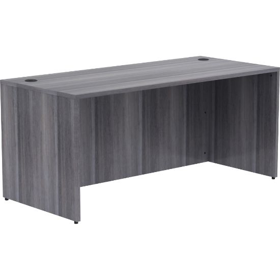 Picture of Lorell Essentials 66inW Computer Desk, Weathered Charcoal