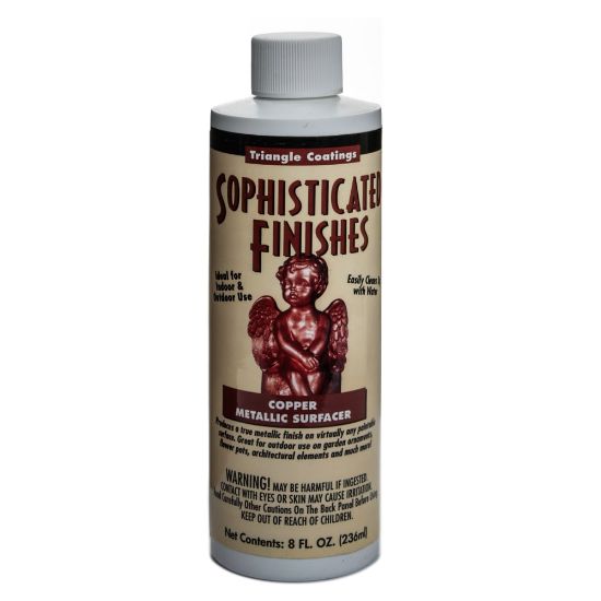 Picture of Triangle Coatings Sophisticated Finishes Metallic Surfacers, 8 Oz, Copper