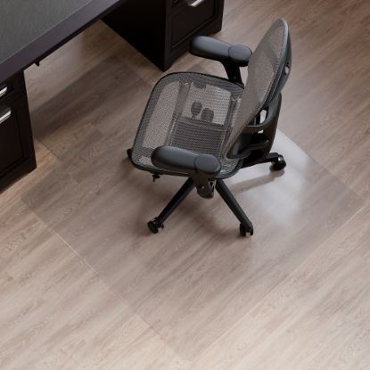 Picture of Realspace Hard Floor Chair Mat, Wide Lip, 45in x 53in, Clear