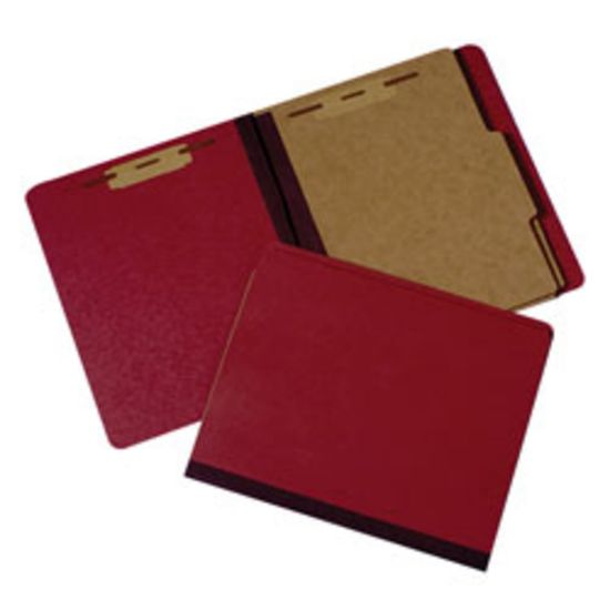 Picture of SKILCRAFT Extra Heavy-Duty Classification Folder, Letter Size, 30% Recycled, Red (AbilityOne 7530-00-990-8884)