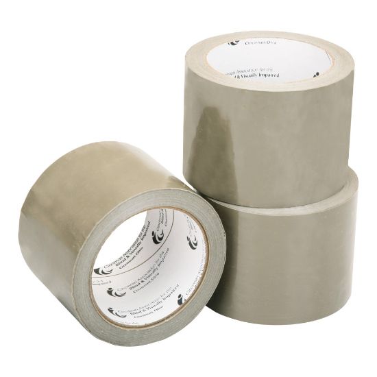 Picture of SKILCRAFT Package Sealing Tape, 3in x 60 Yd., Tan (AbilityOne 7510-00-079-7905)