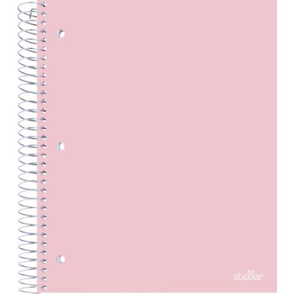 Picture of Office Depot Brand Stellar Poly Notebook, 8-1/2in x 11in, 5 Subject, College Ruled, 200 Sheets, Blush