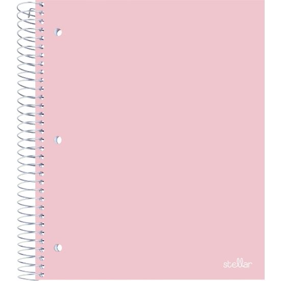 Picture of Office Depot Brand Stellar Poly Notebook, 8-1/2in x 11in, 5 Subject, College Ruled, 200 Sheets, Blush