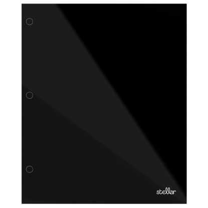 Picture of Office Depot Brand Stellar Laminated 2-Pocket Paper Folder, Letter Size, Black